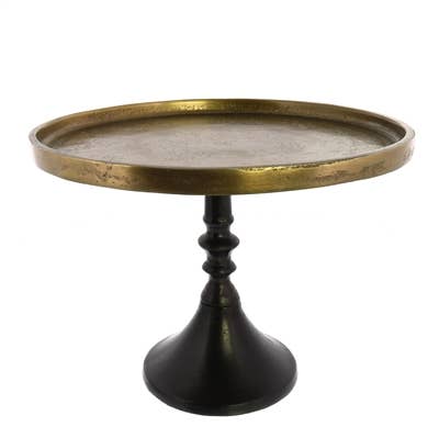 Reese Pedestal - Lrg - Brass & Bronze