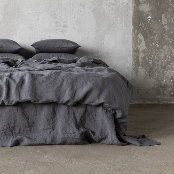 Linen Duvet - Grey